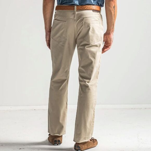 ONWARD RESERVE 'Flex 5-Pocket Stretch' Mens Chino Pants Tan Khaki - Size 35/32 - Picture 8 of 15
